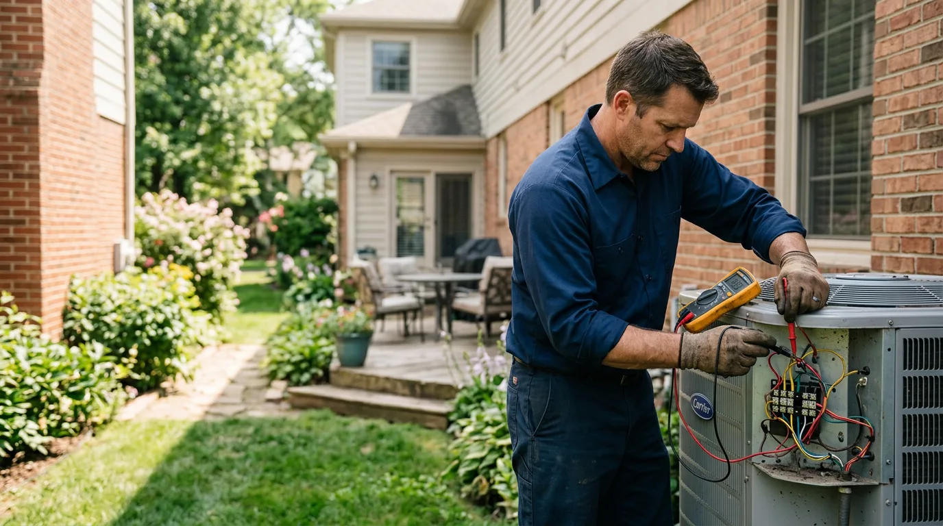 HVAC technician working near Buckland, MA